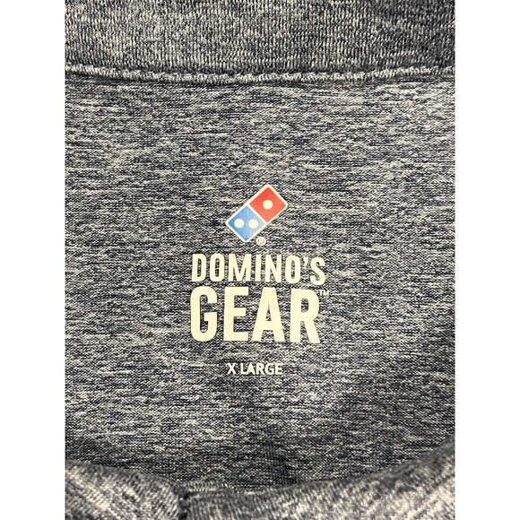 Domino’s Pizza Employee Polo Shirt XL Blue Performance Stretch Work Uniform - Picture 8 of 13